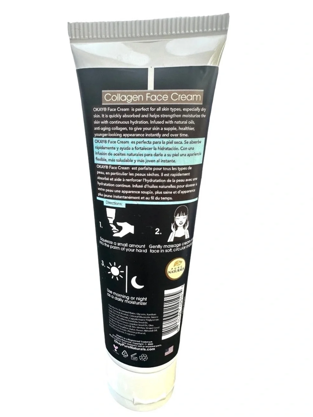 OKAY Men’s Collagen Hydrating Face Cream - Size 3oz